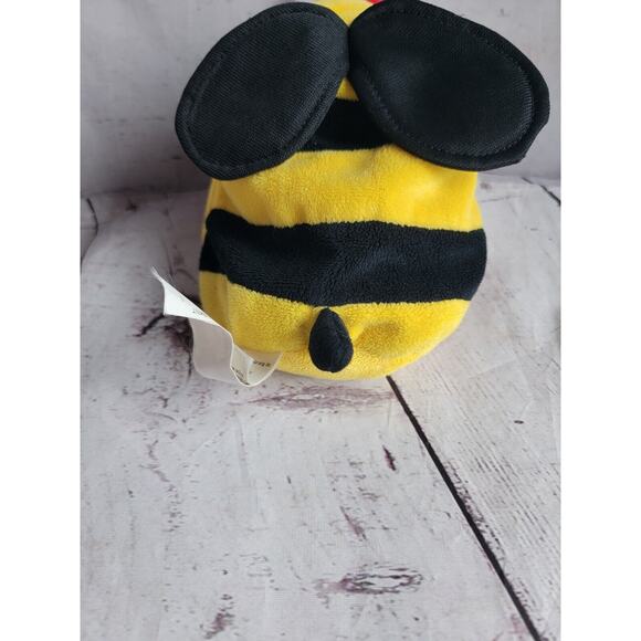 Hallmark Bug Em Bee Bumble Bee 8 Inch Zipper Pouch Plush Stuffed Animal Bag - Picture 5 of 9